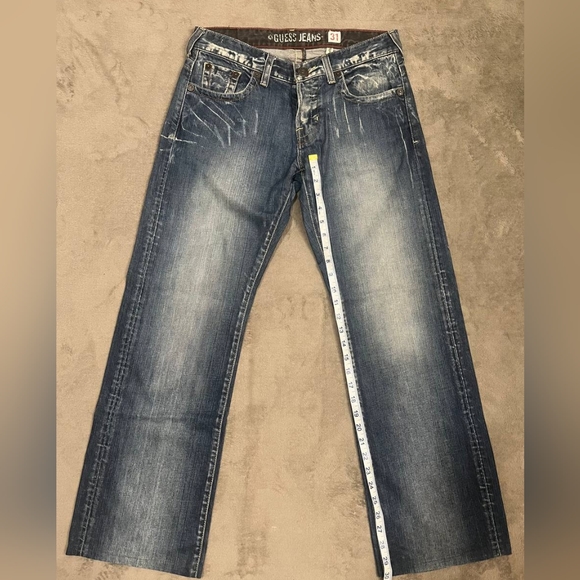 Guess Jeans Mens Rebel Boot Cut Jeans 31W 30L - Picture 3 of 5